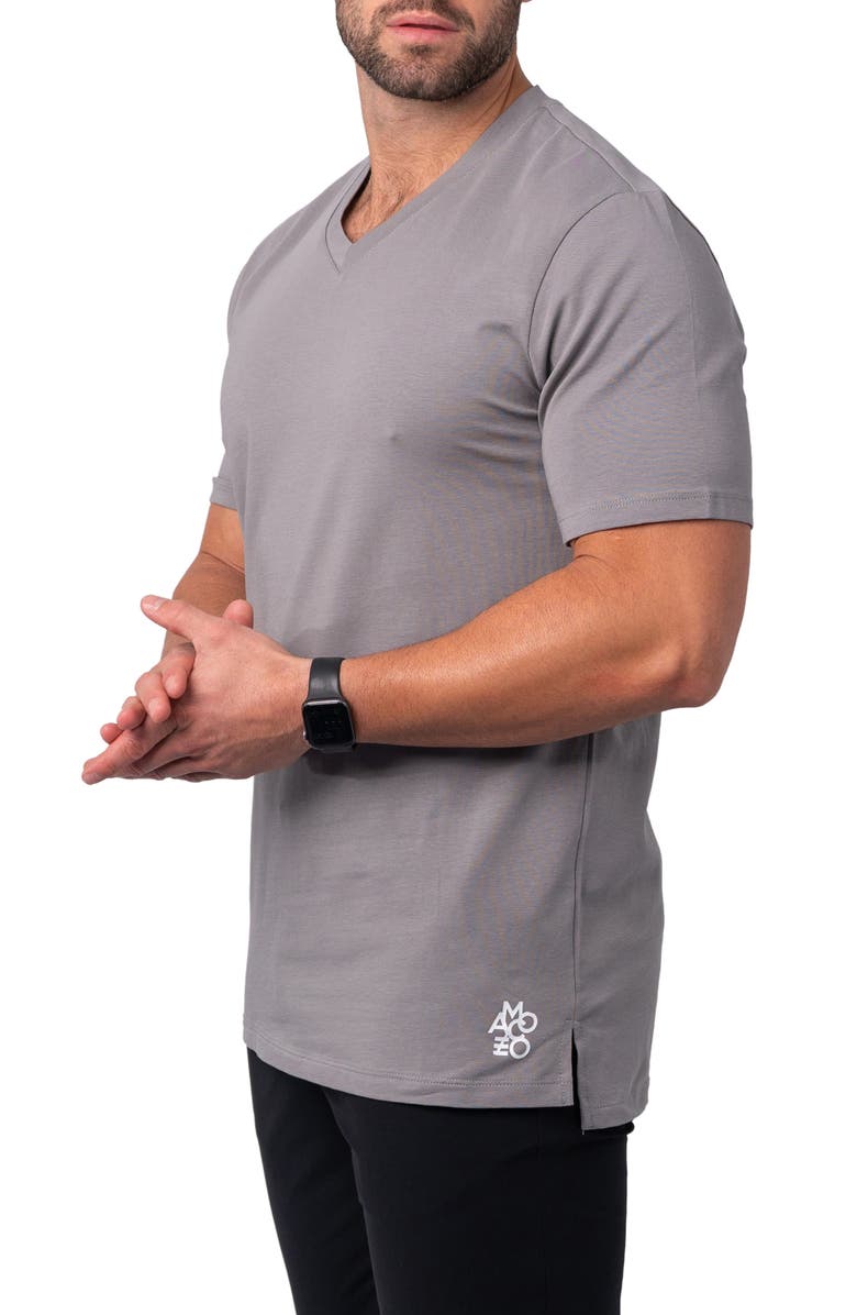 Maceoo Vivaldicore Cotton V-Neck T-Shirt, Alternate, color, Brown