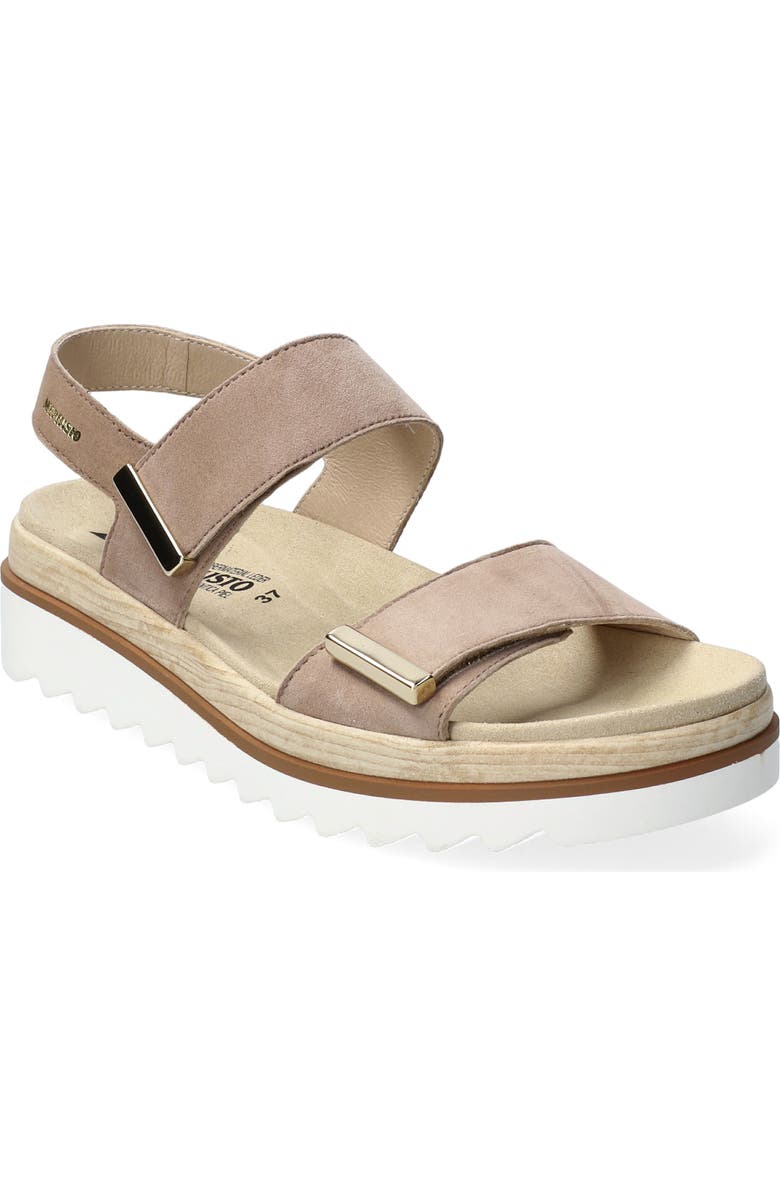 Mephisto Dominica Platform Sandal, Main, color, Light Taupe Velsport