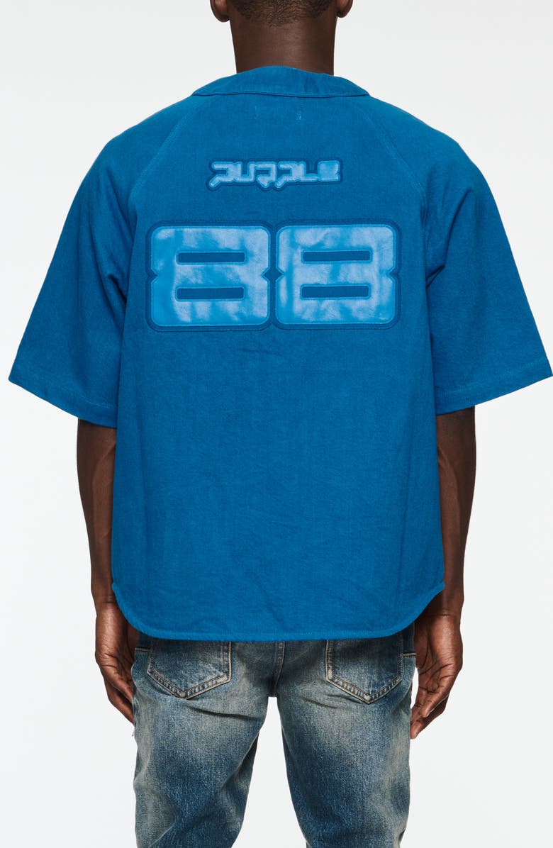 PURPLE BRAND Logo Cotton Baseball Shirt, Alternate, color, 