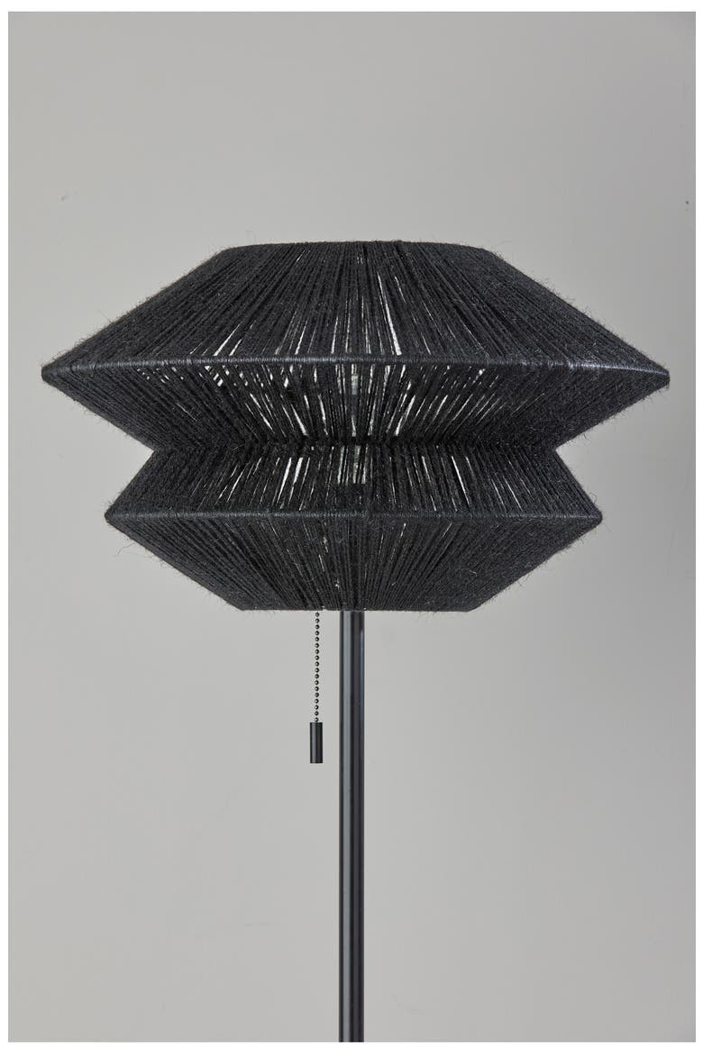 Gardner Floor Lamp, Alternate, color, BLACK