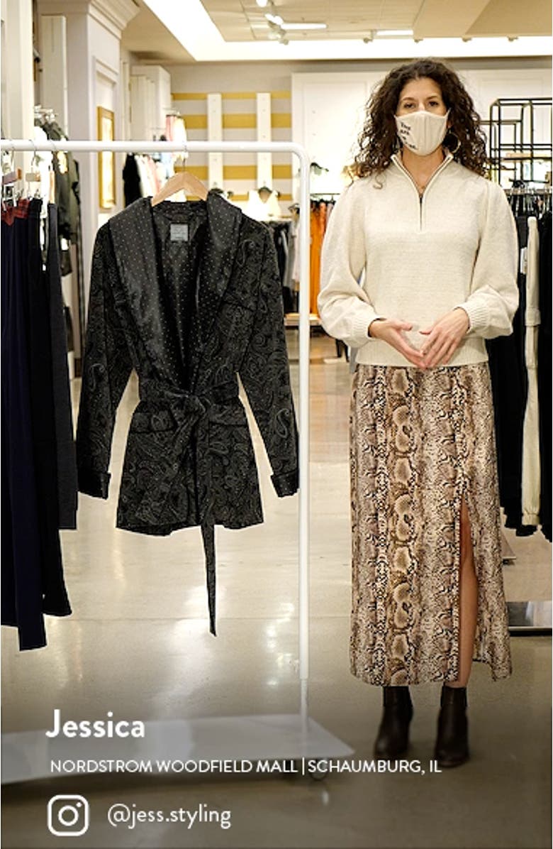 Ashears Velour Smoking Jacket, sales video thumbnail