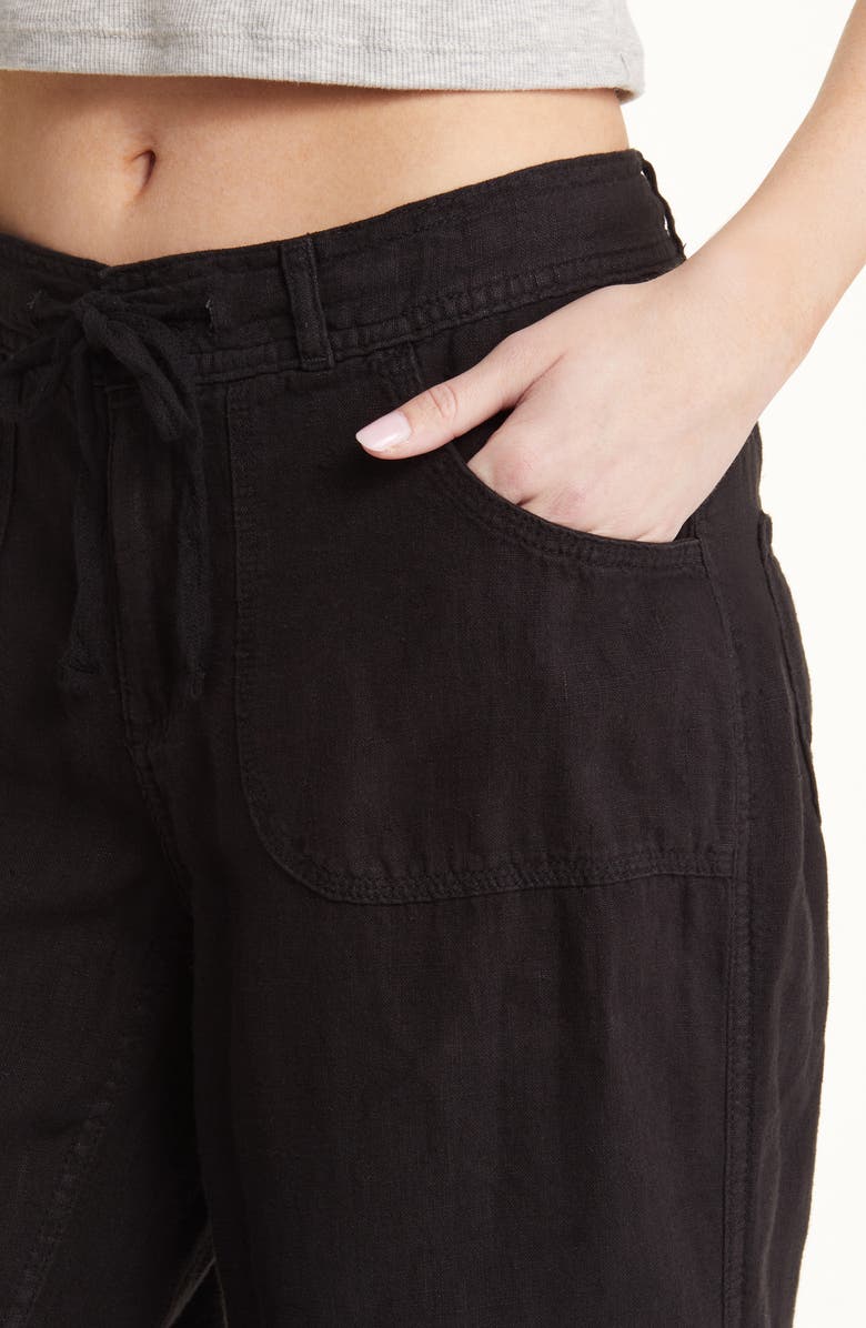 BDG Urban Outfitters Drawstring Waist Linen Pants, Alternate, color,