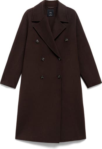 Picarol Double Breasted Wool Blend Coat
