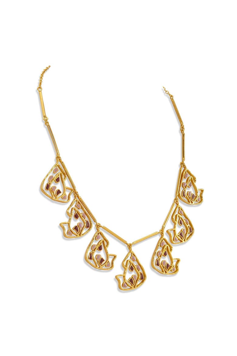 SAMA NECKLACE, Alternate, color, Gold Plated