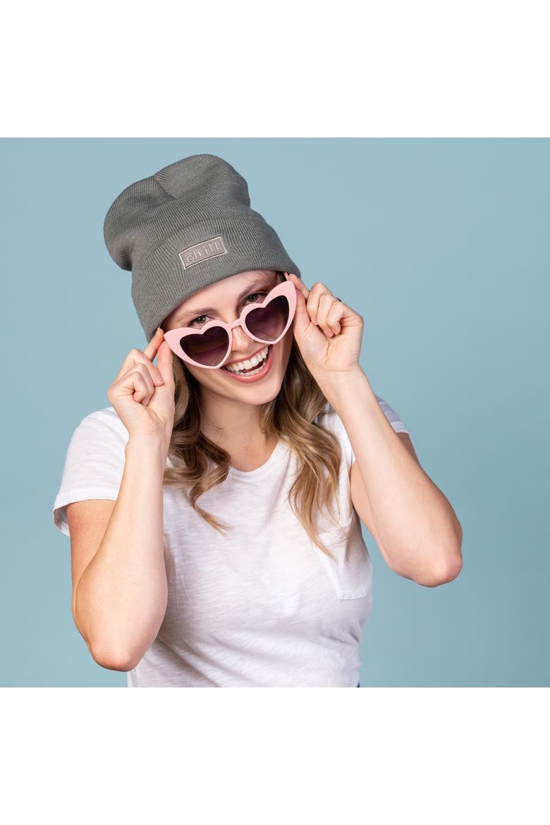 Chill Beanie Acrylic Grey, Alternate, color, Grey