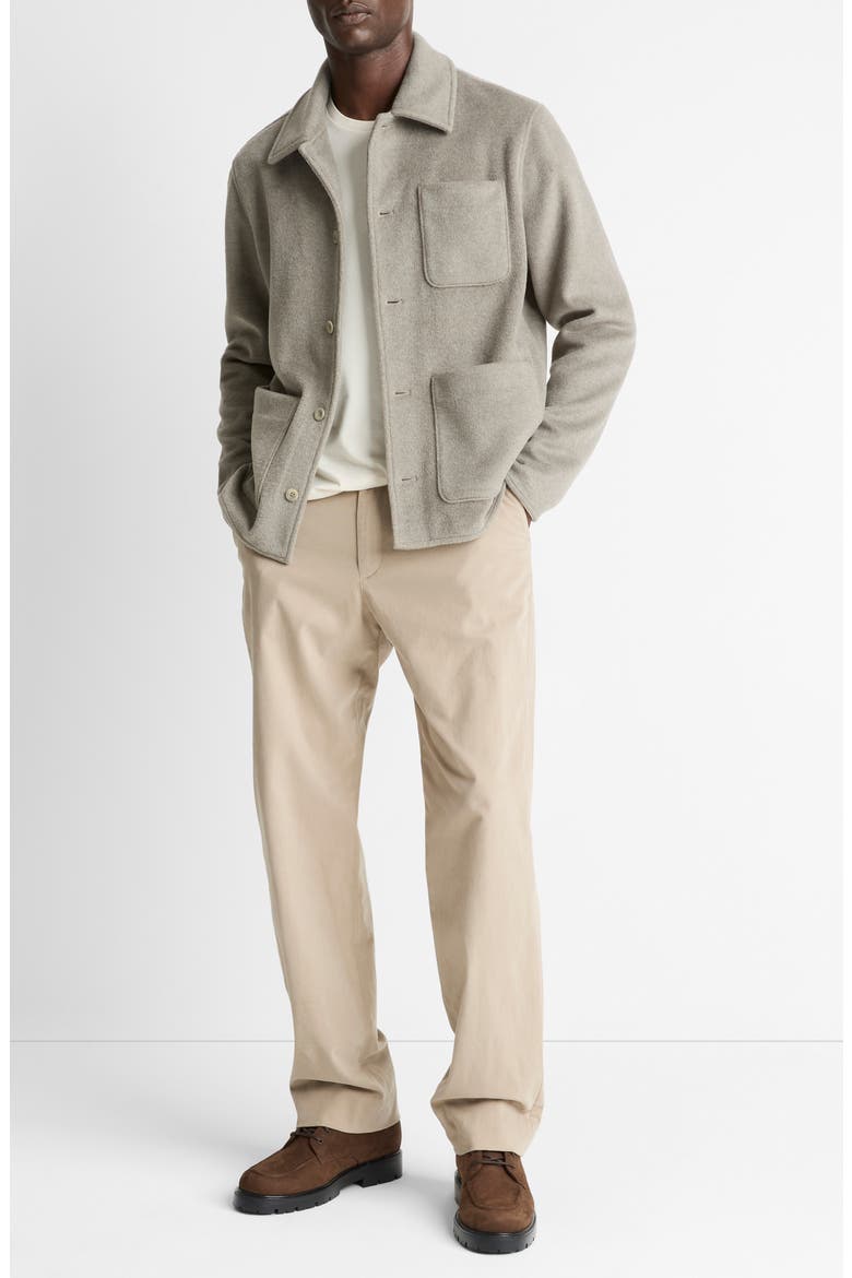 Double Knit Chore Jacket, Alternate, color, DARK DUNE/ LIGHT DUNE