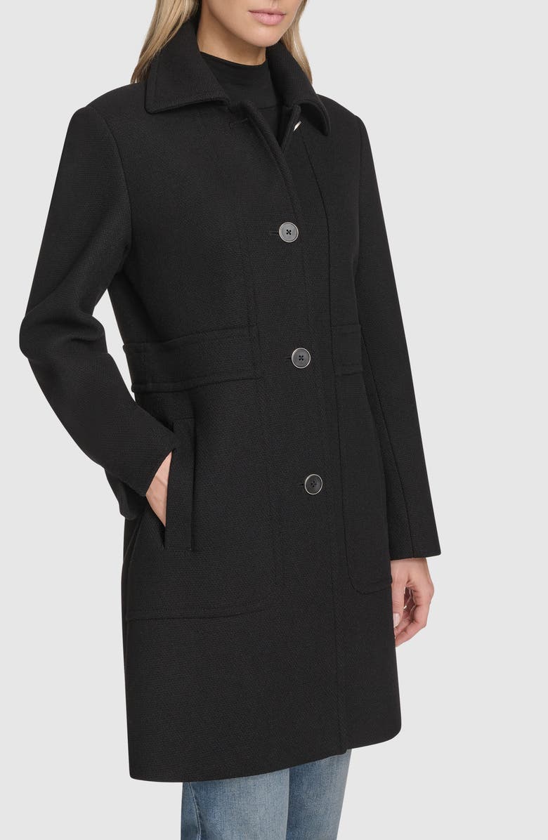Andrew Marc Emmeline Wool Blend Coat, Alternate, color, Black