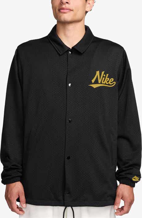 Logo Detail Mesh Coach Jacket