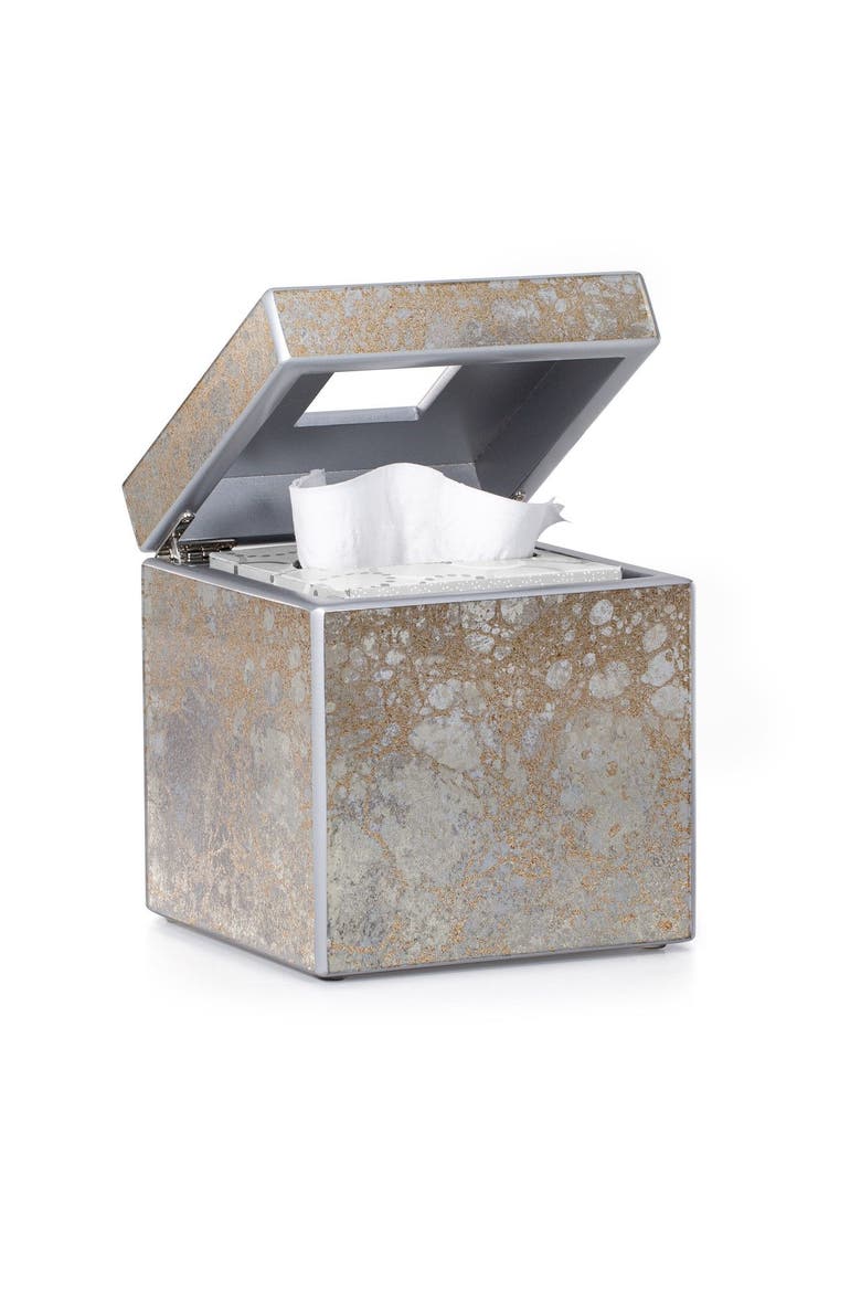 Natasha Tissue Cover, Alternate, color, SILVER