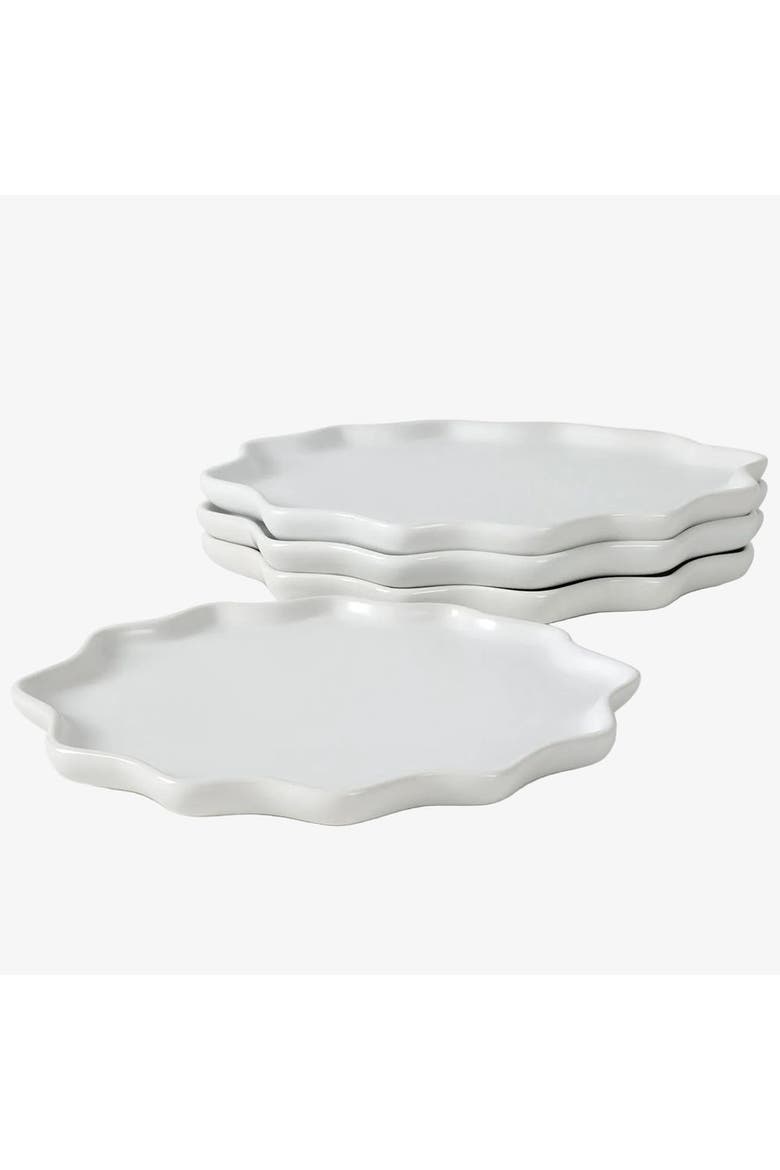 Bring Nature Inside Dinner Plate Recycled Eco-Clay 4-pcs set, Main, color, White