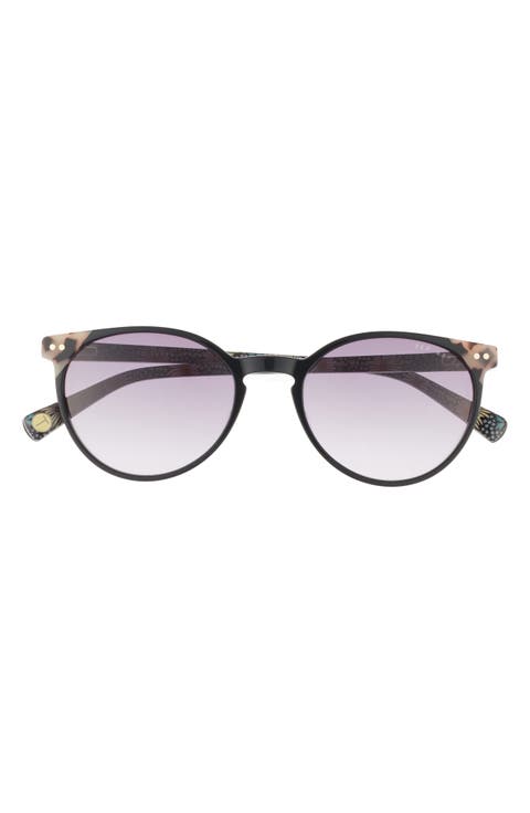 53mm Full Rim Round Sunglasses