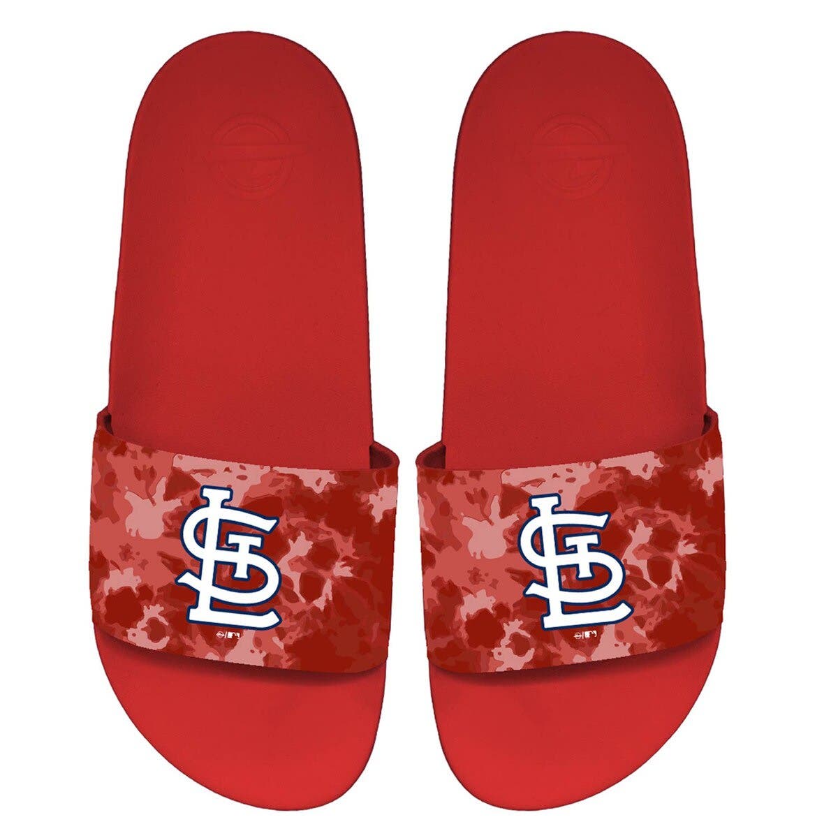 ISLIDE Unisex ISlide St. Louis Cardinals Acid Wash Motto Slide Sandals, Alternate, color, 