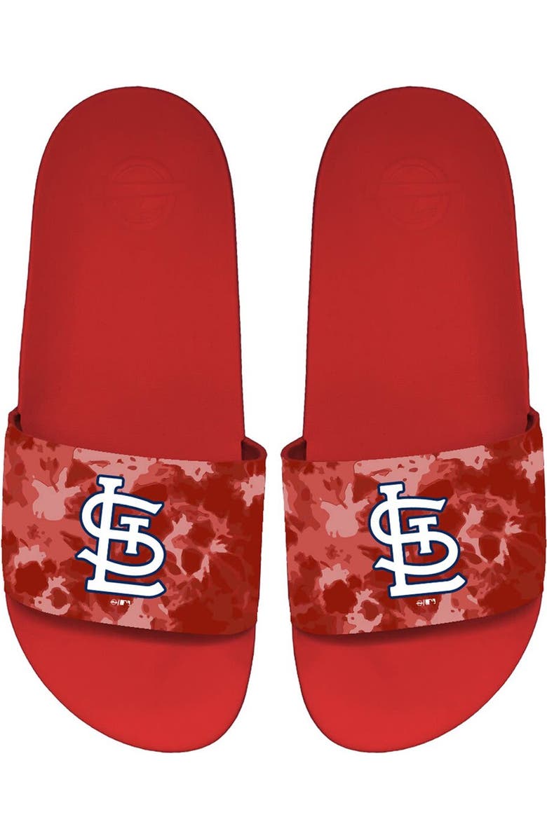 ISLIDE Unisex ISlide St. Louis Cardinals Acid Wash Motto Slide Sandals, Alternate, color,