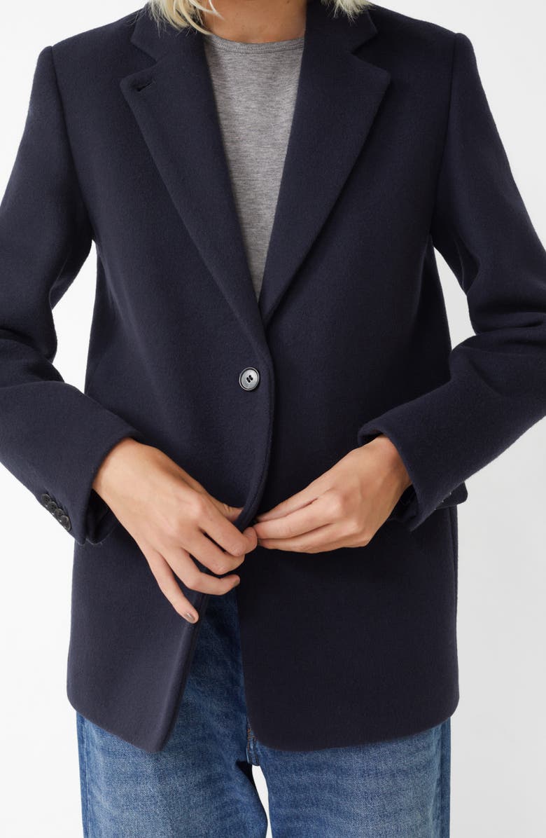 & Other Stories Oversize Notched Lapel Wool Blend Blazer, Alternate, color,