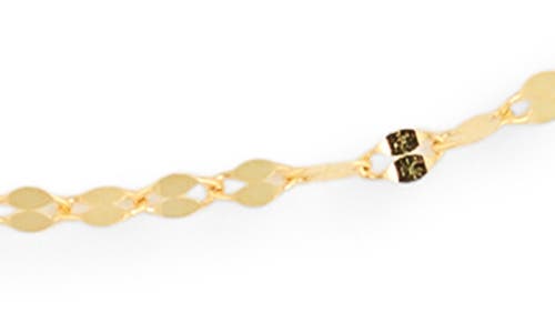 Argento Vivo Set Of 2 Kiss Chain Anklets In Gold/silver