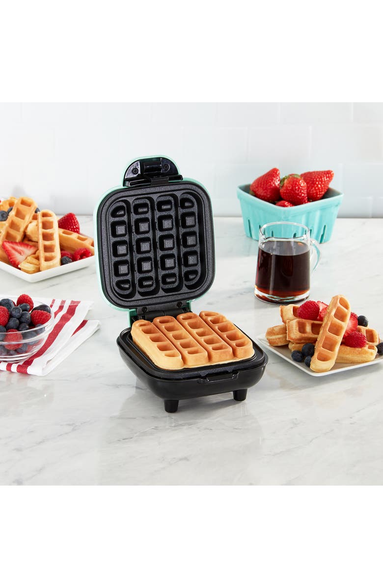 Dash Waffle Stick Maker, Alternate, color, Aqua