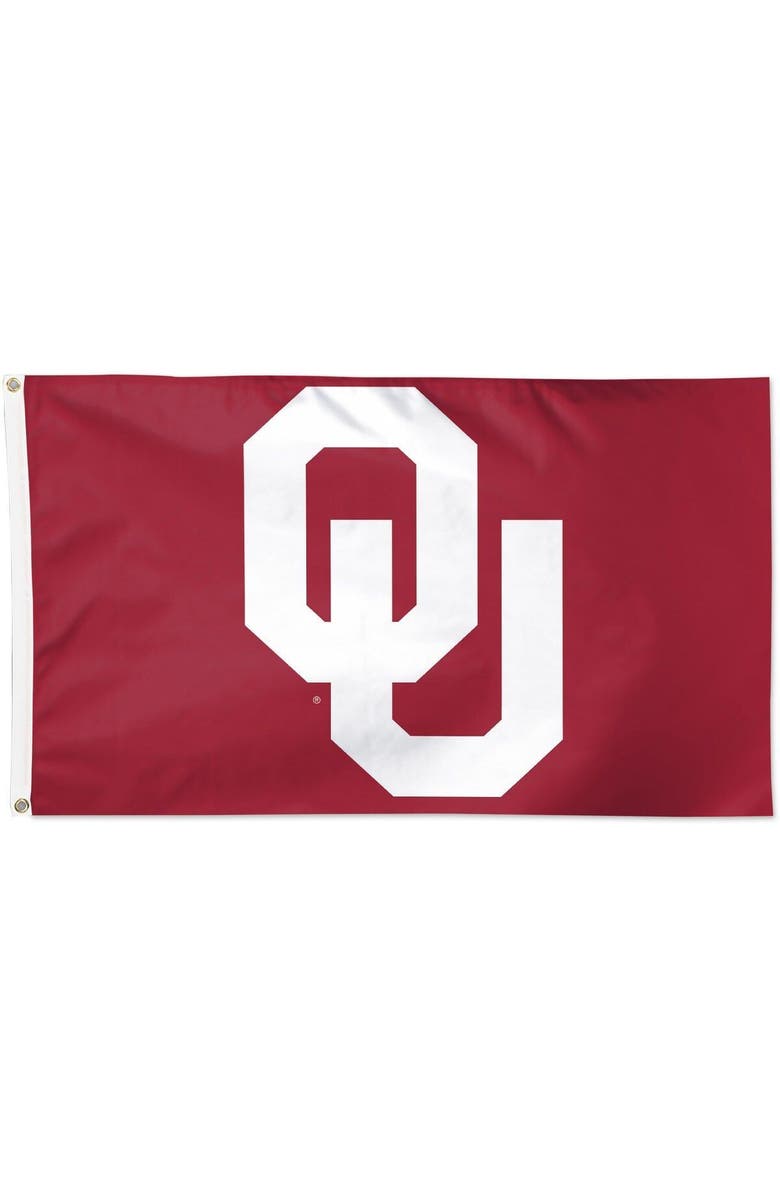 WINCRAFT Oklahoma Sooners Deluxe 3'' x 5'' Flag, Main, color, Black