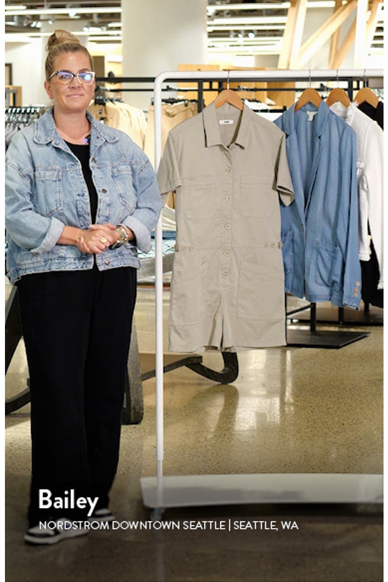 Noreen Stretch Cotton Twill Romper video