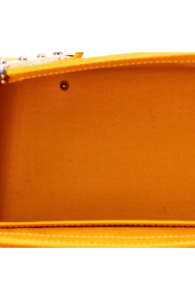 Pre-Owned Goyard Structured Saigon Top Handle Bag Coated Canvas with Leather Mini, Alternate, color, Yellow