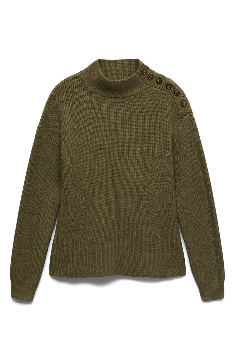 MANGO Shoulder Button Sweater, Alternate, color, 