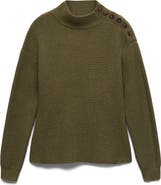 MANGO Shoulder Button Sweater