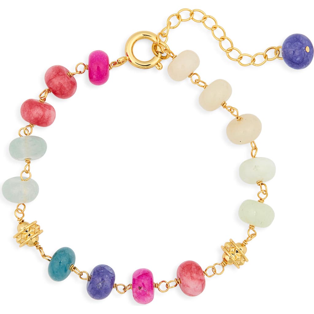 Eye Candy Los Angeles Amna Multicolor Beaded Station Bracelet