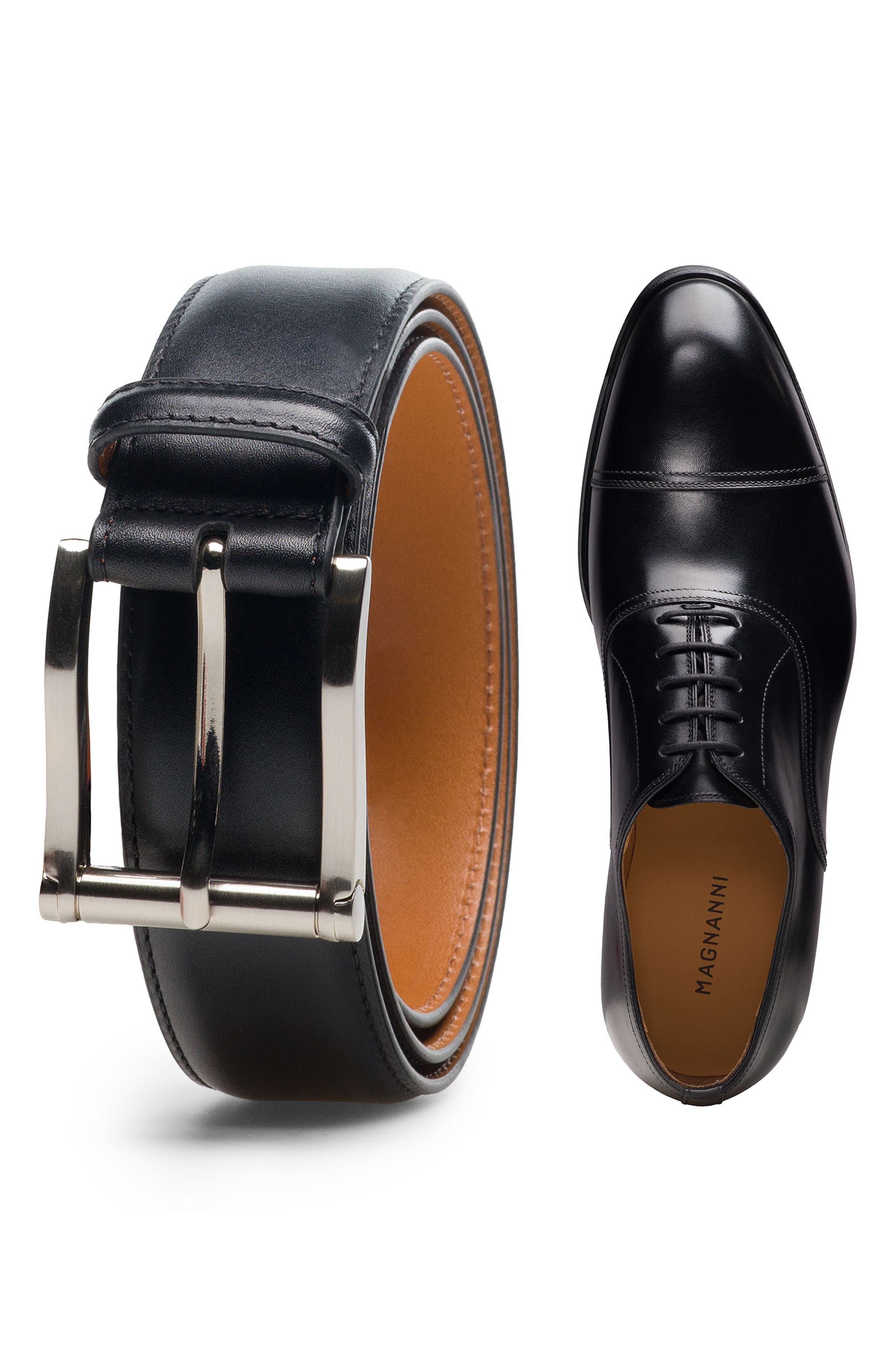 Magnanni Marcona Cap Toe Oxford, Alternate, color, Black