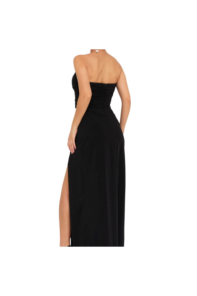 Eloise Slit Dress, Alternate, color, Black
