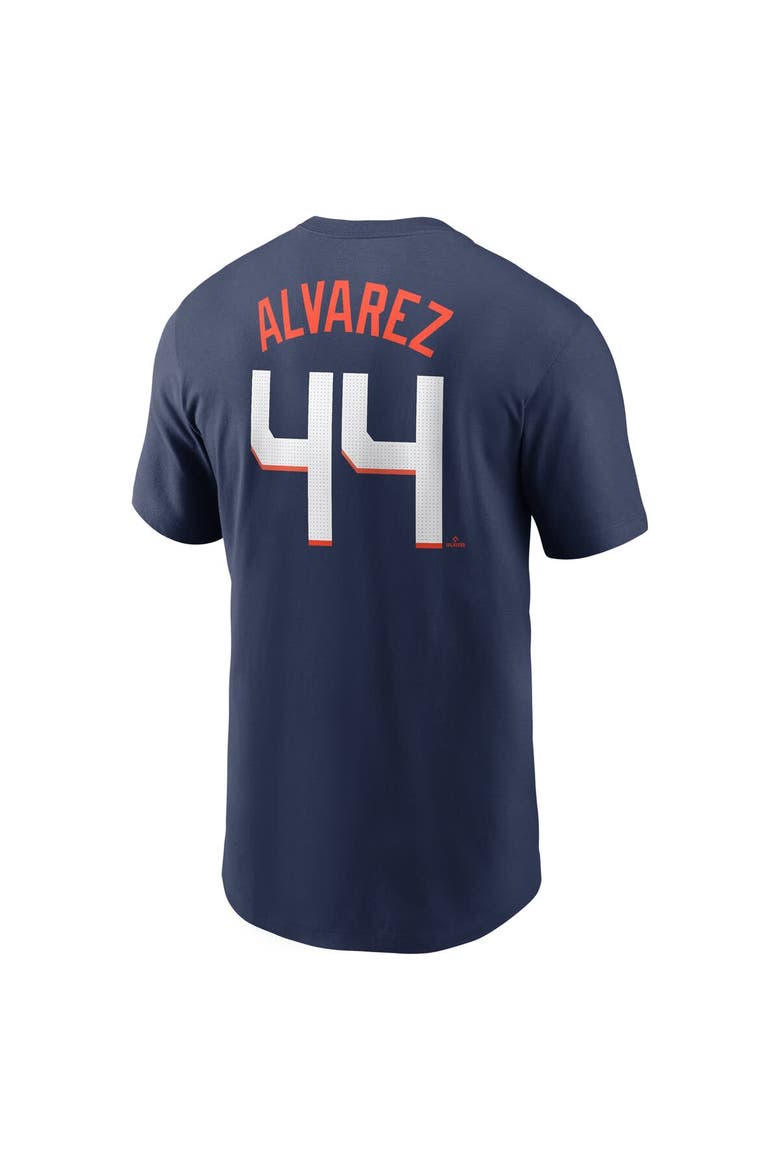 Men's Nike Yordan Alvarez Navy Houston Astros 2025 City Connect Fuse Name & Number T-Shirt, Alternate, color, Navy