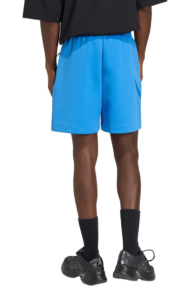 adidas Z.N.E. Knit Drawstring Shorts, Alternate, color, Ray Blue