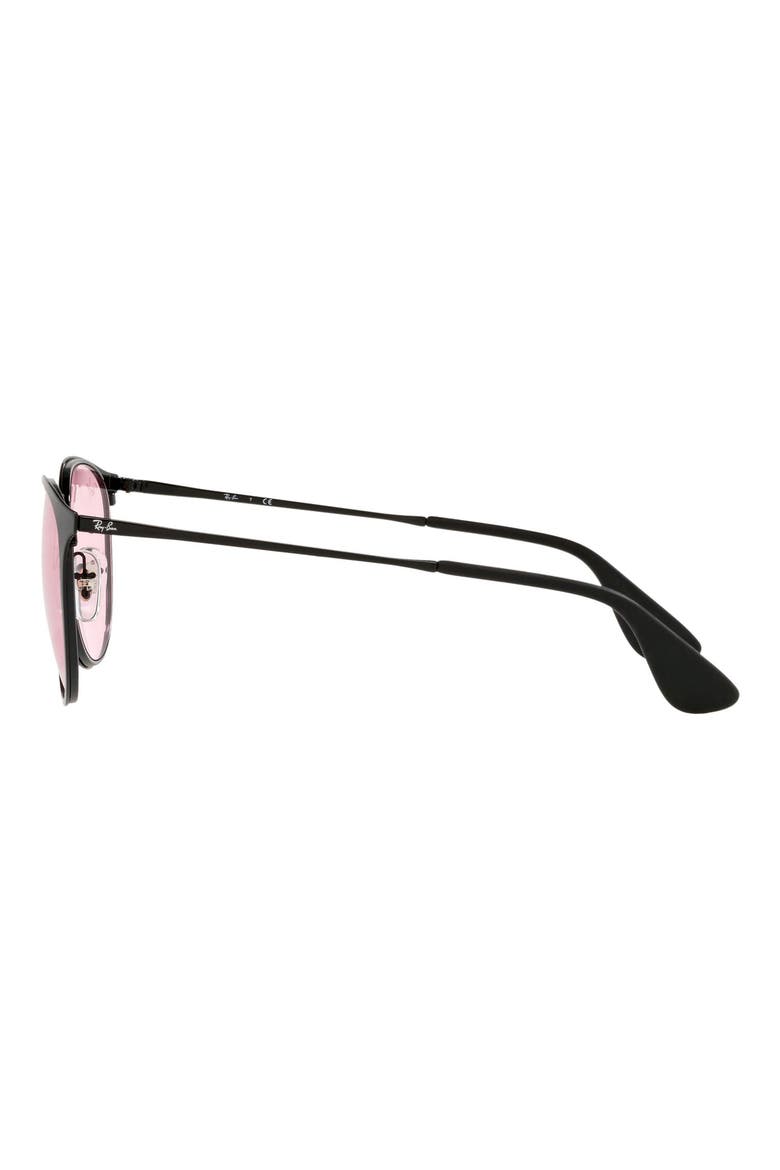 Erika 54mm Round Sunglasses, Alternate, color, CLEAR