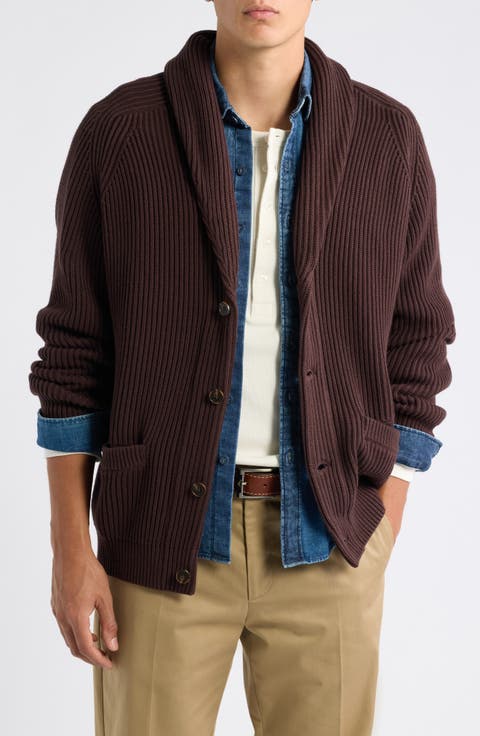 Cotton Fisherman Shawl Cardigan