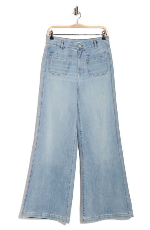 Habitual Patch Pocket Flare Jeans In Blue