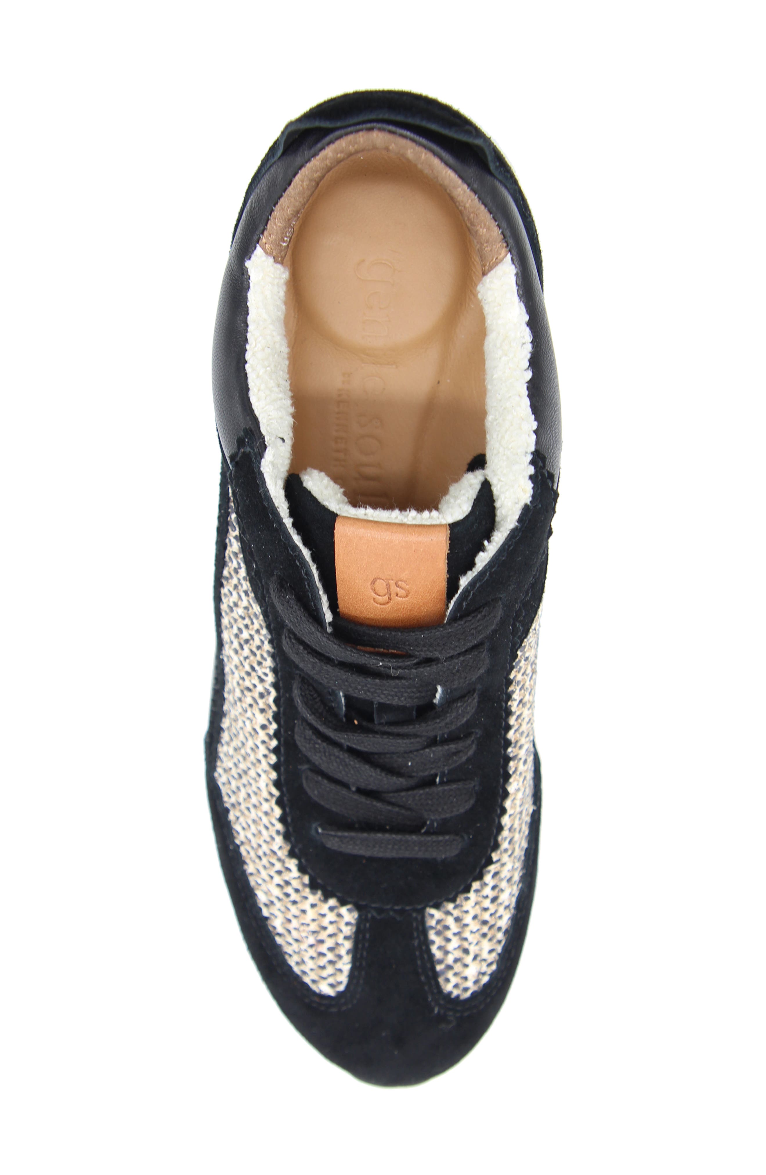 Gentle Souls Juno Sneaker, Alternate, color, Black Leather