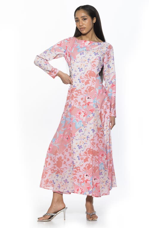 Alexia Admor Elodie Floral Long Sleeve Maxi Dress In Multi