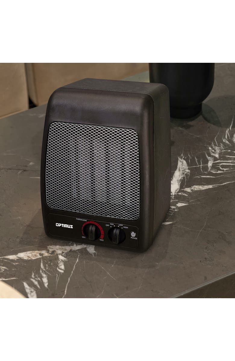 Optimus Portable Ceramic Heater, Alternate, color, Black