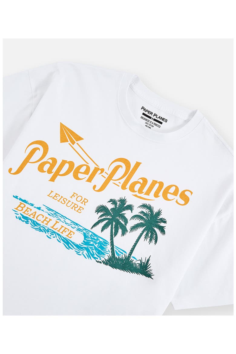 Leisure Beach Life Graphic T-Shirt, Alternate, color, WHITE
