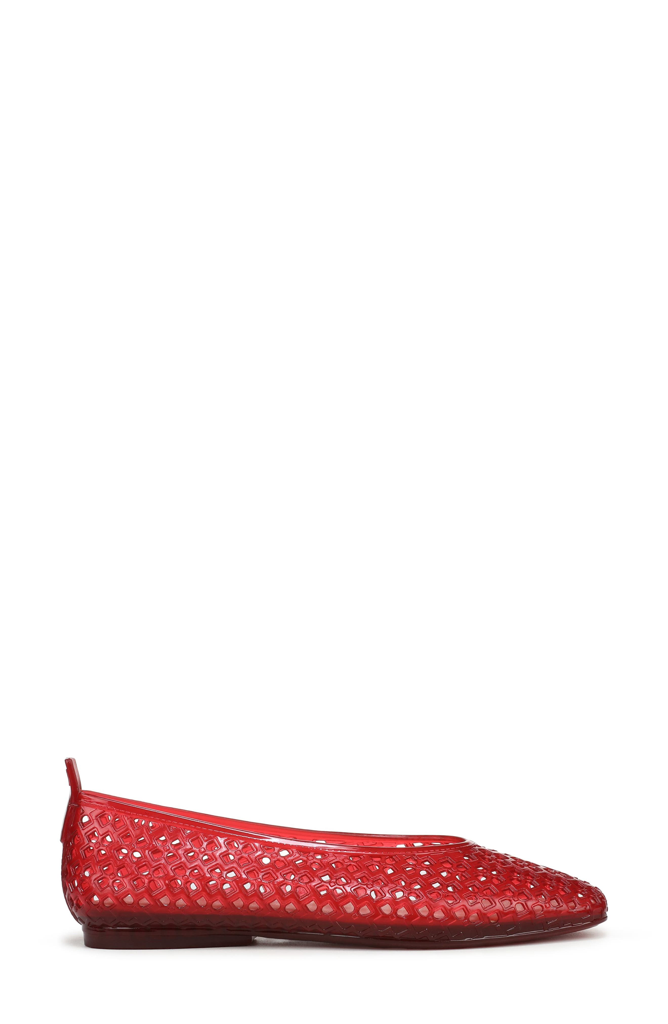 Carla Jelly Flat, Alternate, color, HEARTS FLAME RED