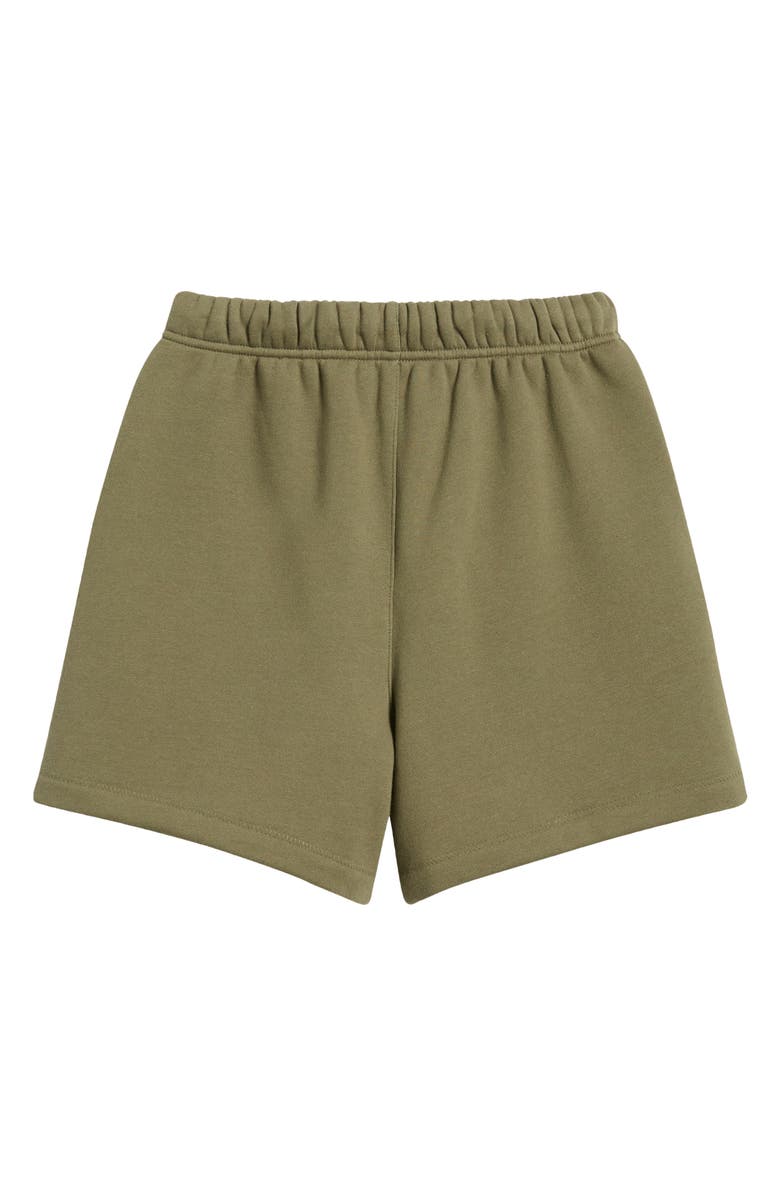 Fear of God Essentials Gender Inclusive Cotton Blend Fleece Soccer Sweat Shorts, Alternate, color,