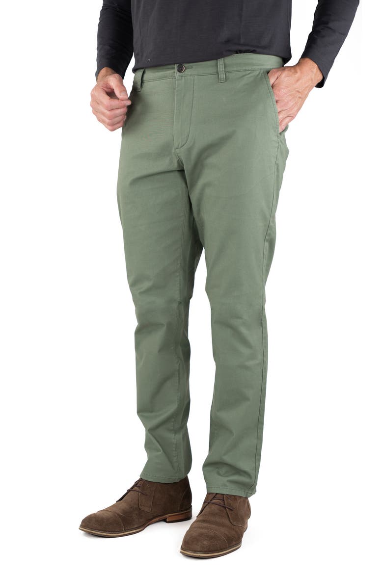 Straight Leg Stretch Cotton Twill Chino Pants, Main, color, LAUREL WREATH
