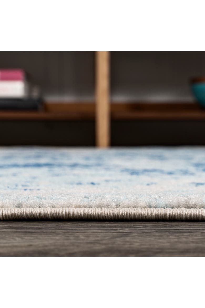Dune Modern Abstract Area Rug, Alternate, color, Cream/Blue