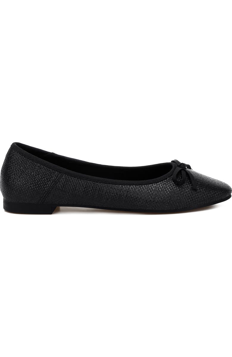 Rag & Co Paper Water Repellent Ballet Flat, Alternate, color, Black