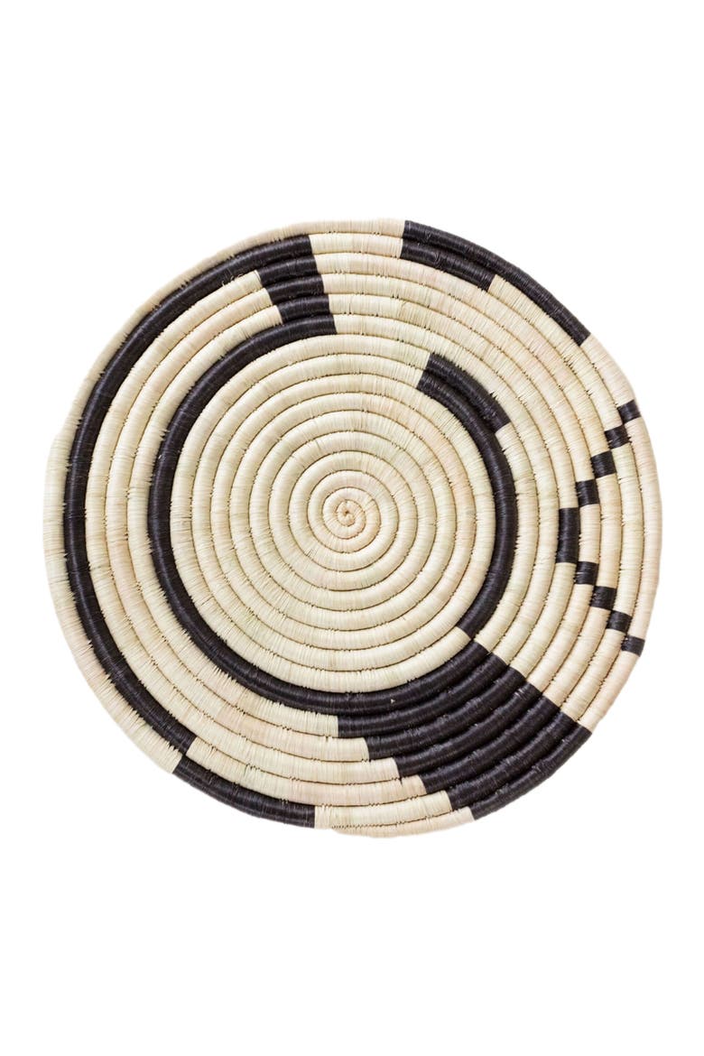 Geo Natural and Black Placemat, Main, color, Natural and Black