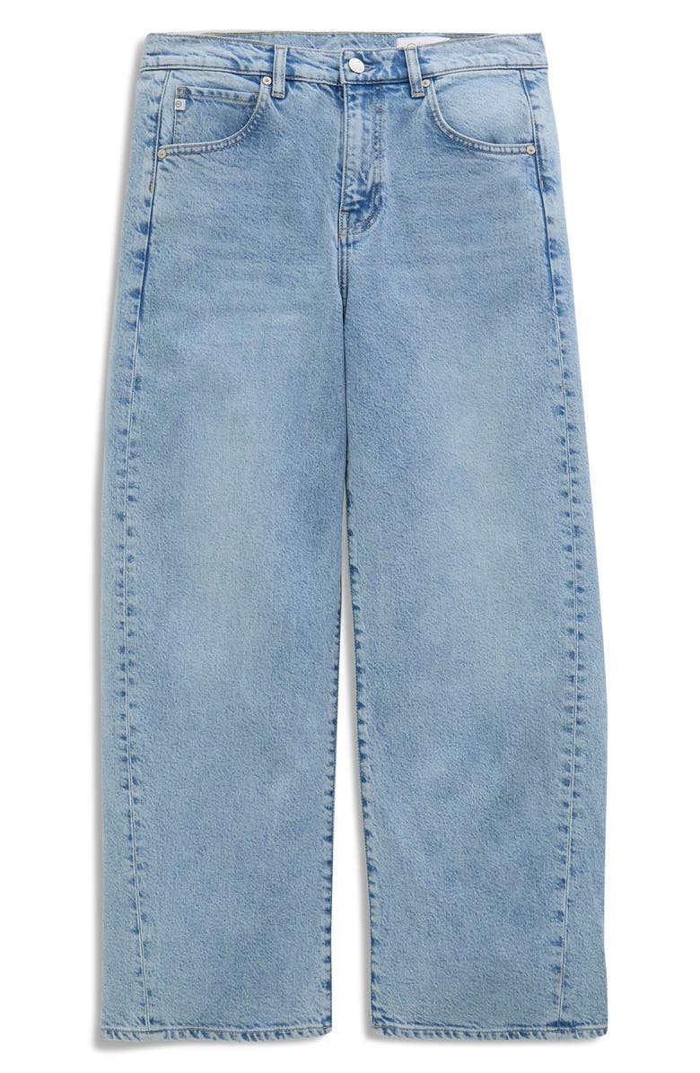 AG Hattie High Waist Ankle Barrel Leg Jeans, Alternate, color, Gold Country
