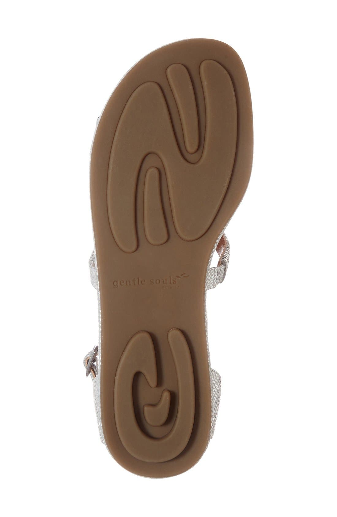 'Oak' Leather Sandal, Alternate, color, WHITE LEATHER