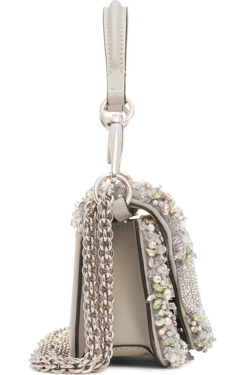 Valentino Garavani Small Jeweled Locò Leather Shoulder Bag, Alternate, color,