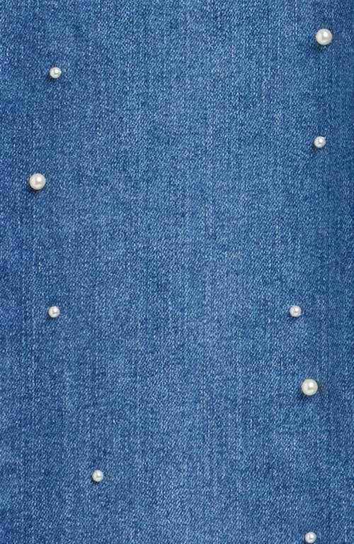 Joe's Kids' Sadie Faux Pearl Straight Leg Jeans In Blue