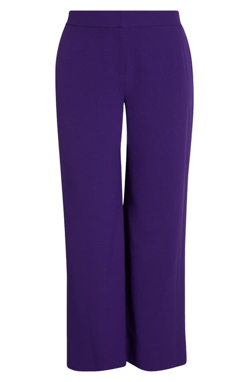Tahari Asl Wide Leg Pants In Purple