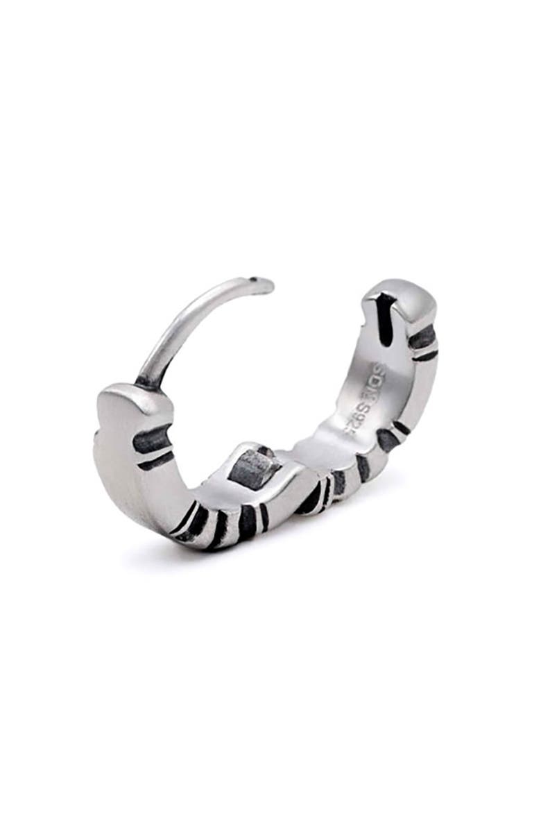 Serge DeNimes Men's Single Silver Armour Earring, Alternate, color,