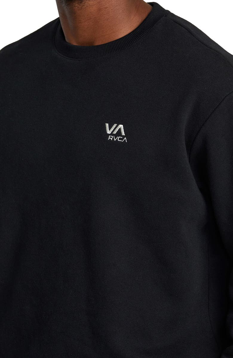 RVCA Essential Logo Embroidered Sweatshirt, Alternate, color,